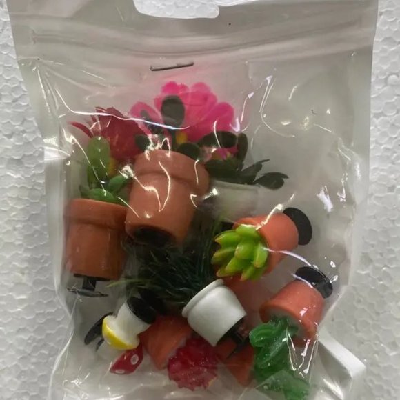 Succulent shoe charm garden houseplants mushroom cactus violet - Picture 6 of 12